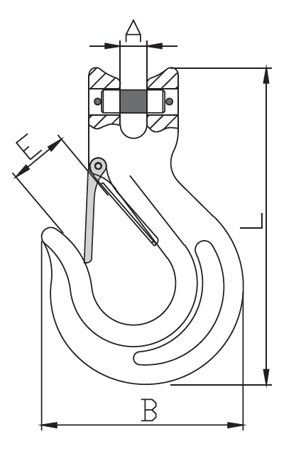 TOHO G80级铸舌羊角吊钩(图1)