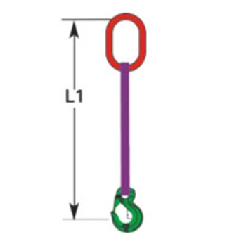单腿扁平吊带组合吊具(图1)